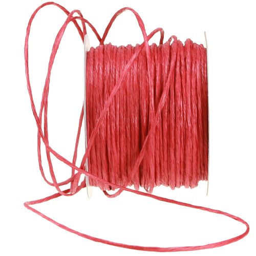 Article Fil enroulé 50 m rouge
