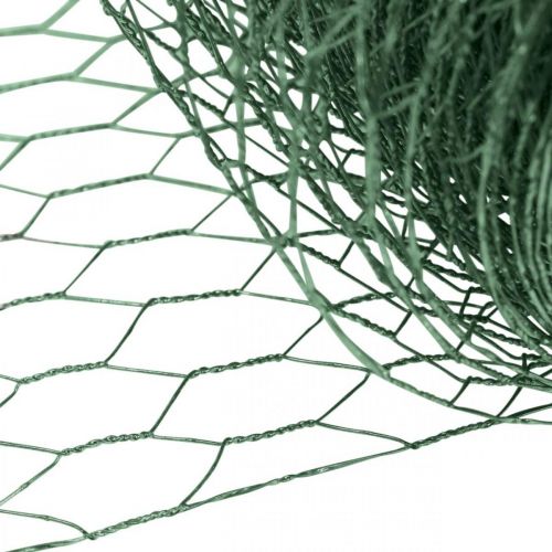 Article Grillage enduit de PVC de fil vert de maille d&#39;hexagone 50cm×10m