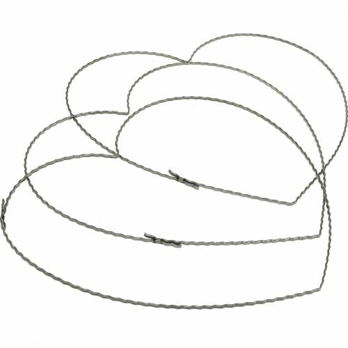 Article Fil coeurs 25cm vague anneaux anneau de reliure pour couronne de porte 10pcs