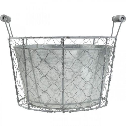 Article Pot en fil métallique pour plantation panier à ressort en métal Ø26cm