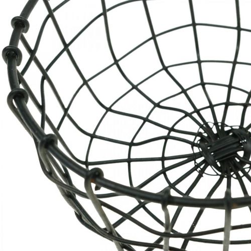 Floristik24 Panier à planter, mini panier grillagé, panier à planter rond Ø12cm H6.5cm 2pcs