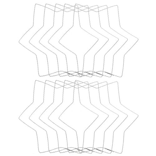 Article Fil étoile vague anneau fil étoiles pour couronnes 30cm 10 pcs