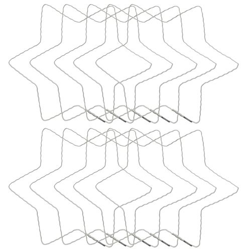 Article Anneau étoile en fil de fer étoiles pour couronne de Noël 20cm 10 pcs