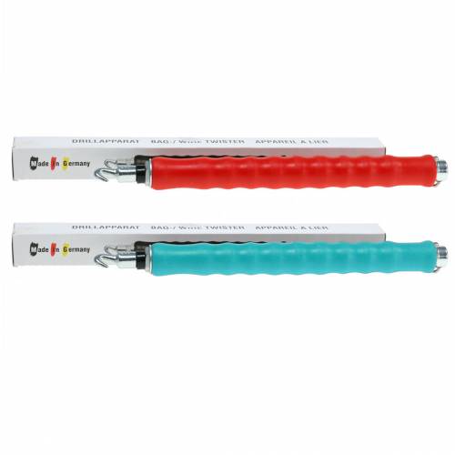 Floristik24 Dispositif de forage Foret à fil DrillMaster Twister rouge ou bleu 31cm