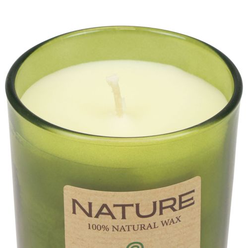 Article Bougie parfumée dans un verre bougie en cire naturelle Aloe Vera 85×70mm