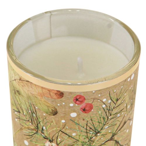 Floristik24 Bougies parfumées parfum d'ambiance coffret cadeau Noël 16,5x6x21cm