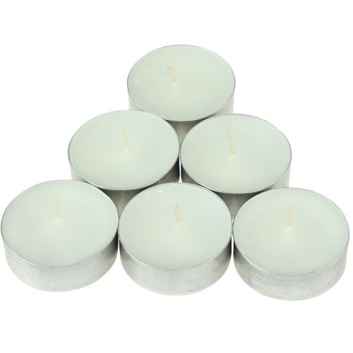 Article Bougies chauffe-plat parfumées lavande camomille blanc Ø3,5cm 12pcs