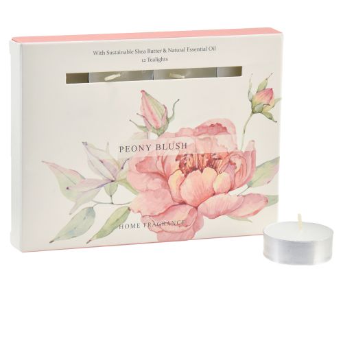 Article Bougies parfumées bougies chauffe-plat pivoine rose pivoine blush Ø3,5cm 12 pcs