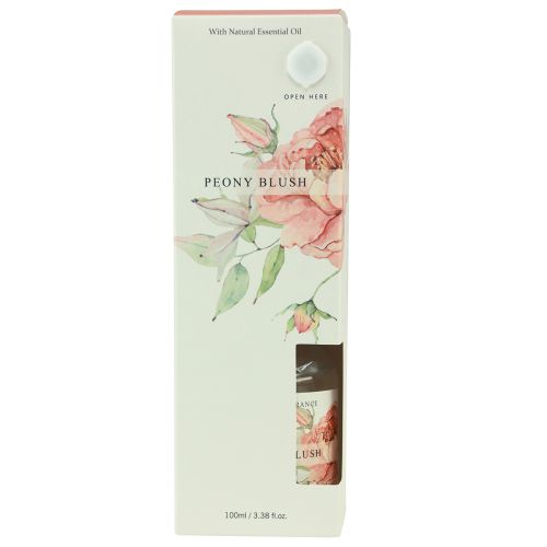 Article Bâtonnets parfumés diffuseur en verre parfum d'ambiance pivoine 100ml
