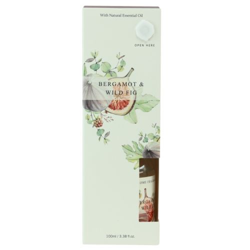 Article Bâtonnets parfumés diffuseur de parfum d&#39;ambiance verre bergamote figue 100ml