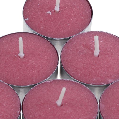 Bougies parfumées fraise, senteur photophore, bougie parfumée d&#39;ambiance Ø3,5cm H1,5cm 18 pièces