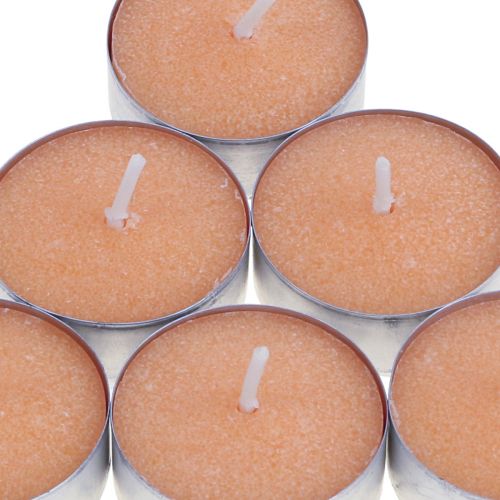 Article Bougies parfumées orange, senteur bougies chauffe-plat, bougie parfum d&#39;ambiance Ø3,5cm H1,5cm 18 pièces