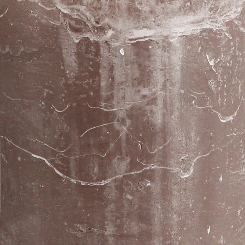 Article Bougies de couleur unie bougies pilier marron 85×120mm 2 pcs