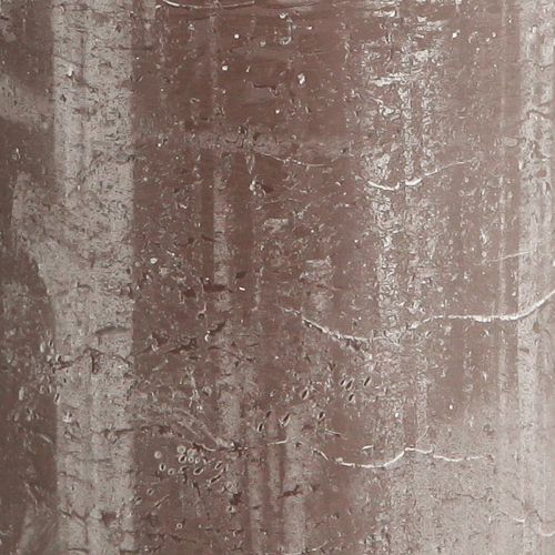 Article Bougies de couleur unie bougies pilier marron 85x200mm 2 pcs