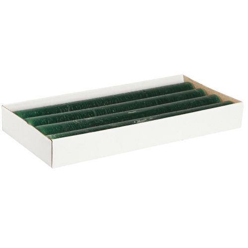 Article Bougies de couleur unie bougies en bâton vert foncé 34x300mm 4 pcs