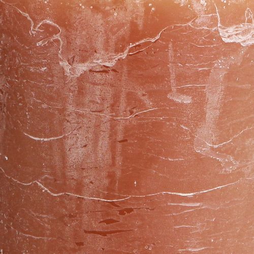 Article Bougies de couleur unie bougies pilier caramel 85×120mm 2 pcs