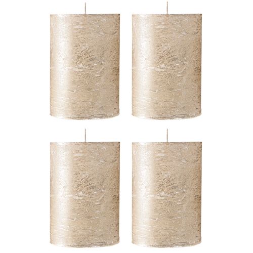 Article Bougies unies platine 70x100mm 4 pcs