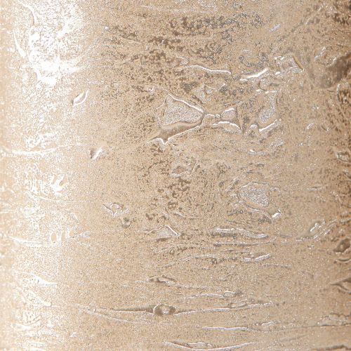Article Bougies de couleur unie platine 70x80mm 4 pcs