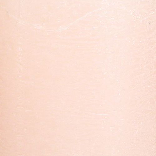 Article Bougies unies roses bougies piliers rose clair 60×80mm 4 pcs