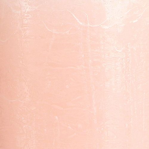 Article Bougies unies roses bougies piliers rose clair 70×120mm 4 pcs