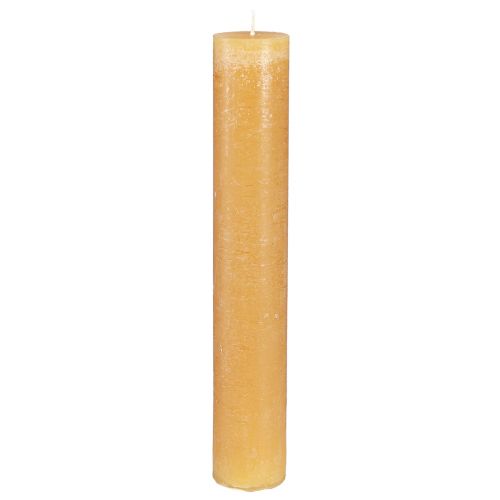 Bougies de couleur unie bougies en bâton miel 50x300mm 4 pcs