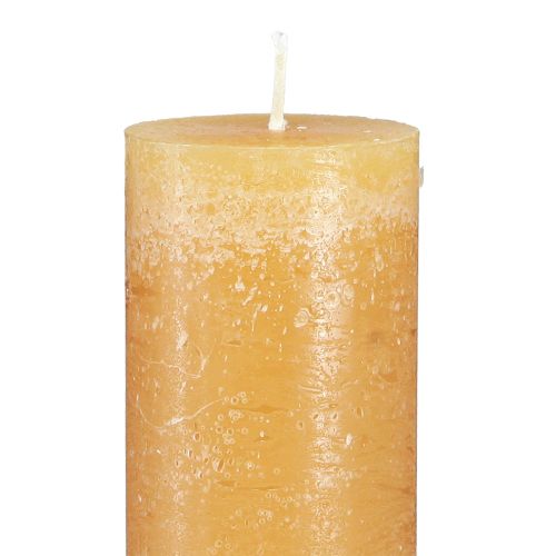 Article Bougies de couleur unie bougies en bâton miel 50x300mm 4 pcs