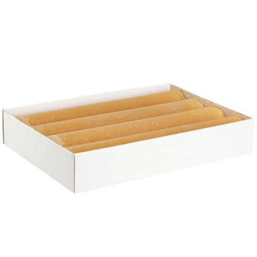 Article Bougies de couleur unie bougies en bâton miel 50x300mm 4 pcs