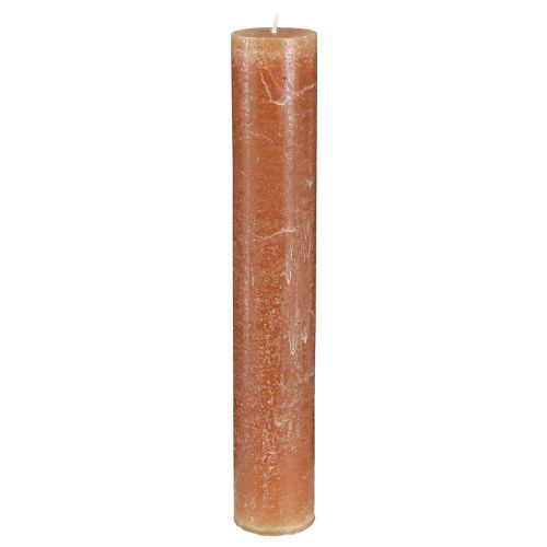 Article Bougies de couleur unie bougies en bâton caramel 50x300mm 4 pcs