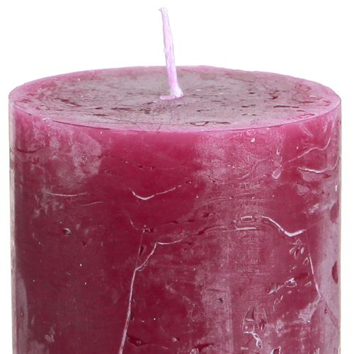 Floristik24 Bougies de couleur unie bougies pilier Berry 60x100mm 4 pcs