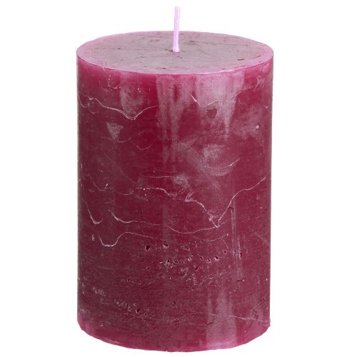 Article Bougies de couleur unie en piliers Berry 70x100mm 4 pcs