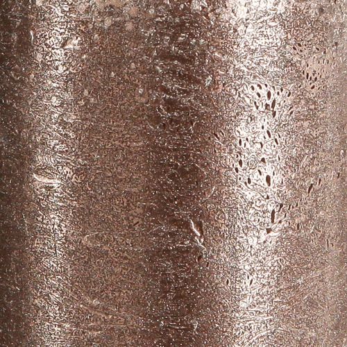 Article Bougies piliers de couleur unie cuivre 85mmx200mm 2 pcs