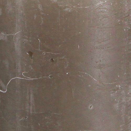 Article Bougies piliers de couleur unie bougies marron 60x100mm 4 pcs