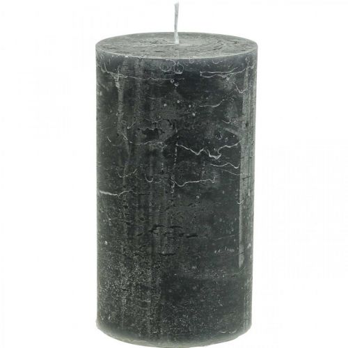 Article Bougies unies anthracite différentes tailles
