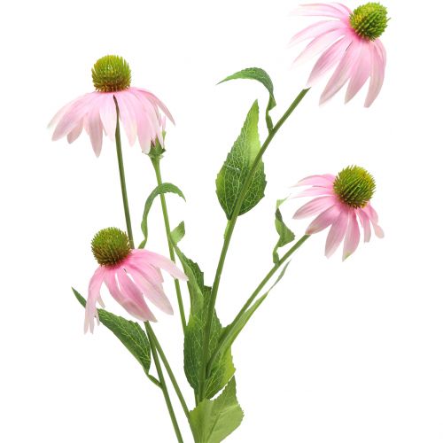 Fleur d'Echinacea lumière artificielle rose 90cm