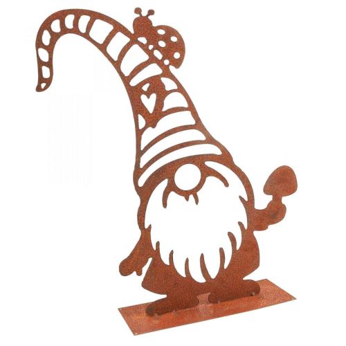 Floristik24 Support décoratif en métal nain décoratif patiné H43cm