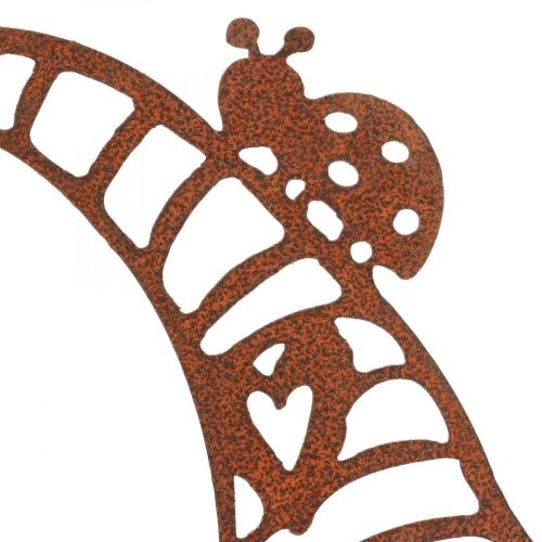 Article Support déco en métal patiné gnome décoratif H43cm