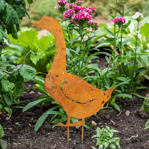 Floristik24 Piquet de Jardin Patiné Oie Rétro H42.5cm
