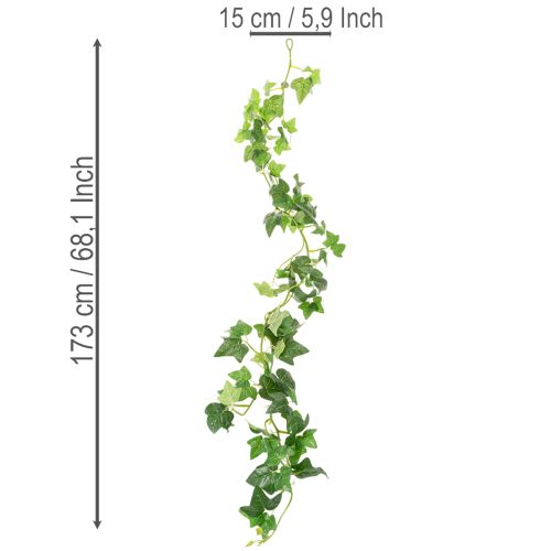 Guirlande de lierre artificiel pour décoration de chambre 173 cm | Floristik24.be