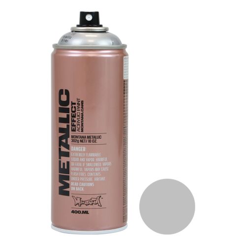 Article Peinture en spray argent peinture effet métallisé argent spray peinture acrylique 400ml