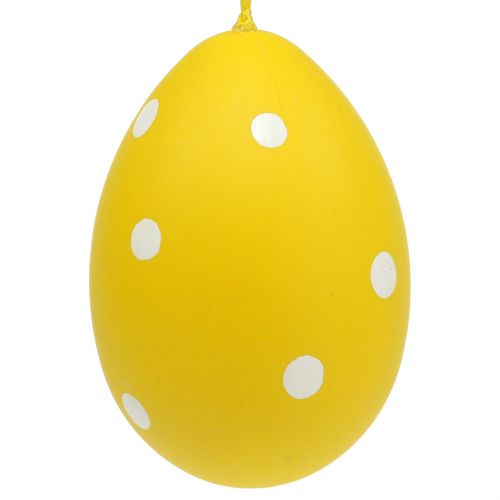 Article Oeuf en plastique coloré 15cm à suspendre 3 pcs