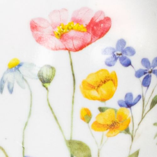 Article Œufs de Pâques décorés de motifs printaniers et floraux, décoration de Pâques de haute qualité, 6 cm, lot de 6