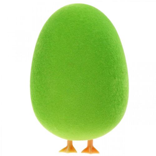 Article Décoration d&#39;oeuf de Pâques avec pattes Décoration d&#39;oeuf de Pâques oeuf vert H13cm 4 pièces
