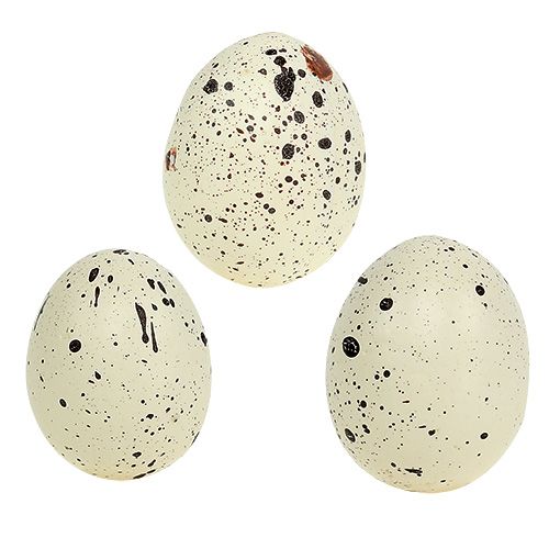 Floristik24 Crème d'oeuf 6cm en polystyrène 12pcs