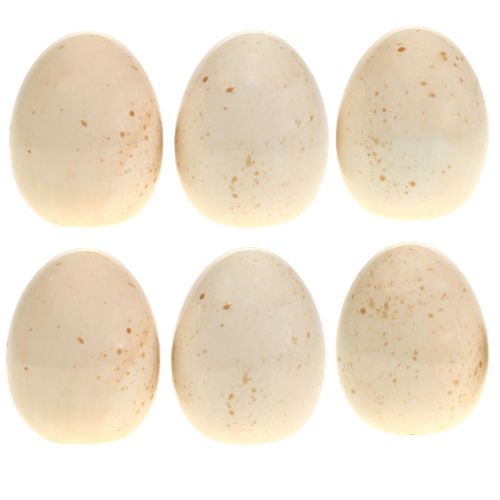 Floristik24 Oeufs décoratifs en céramique H6cm 6pcs