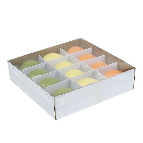 Floristik24 Œuf à suspendre vert-orange 6 cm 12 pièces