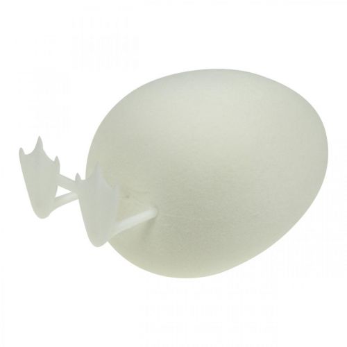 Article Oeuf déco avec pattes Oeuf de Pâques blanc Décoration de table Figurine de Pâques H25cm