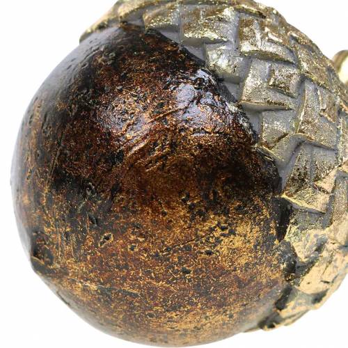 Floristik24 Gland décoratif doré Ø7,4cm H9,7cm