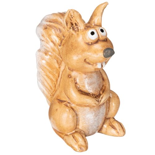 Figurine d'écureuil assis pour décoration d'automne, 10 cm