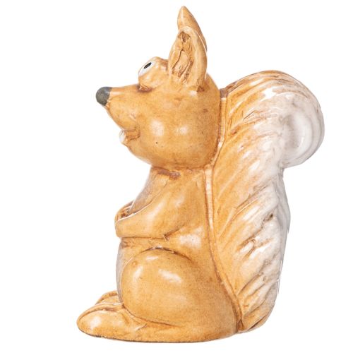 Figurine d'écureuil assis pour décoration d'automne, 10 cm | Floristik24.be