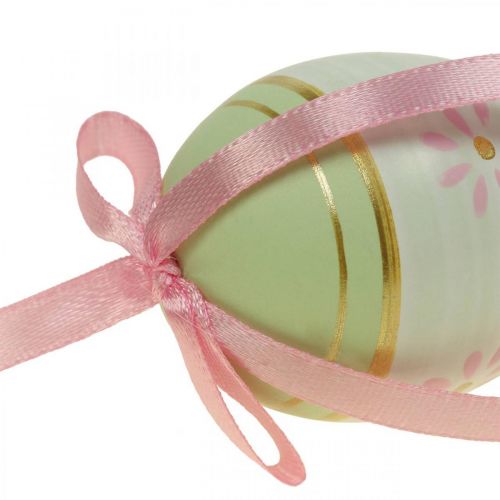 Oeufs de Pâques à suspendre oeufs décoratifs colorés Ø4cm H6cm 6 pièces